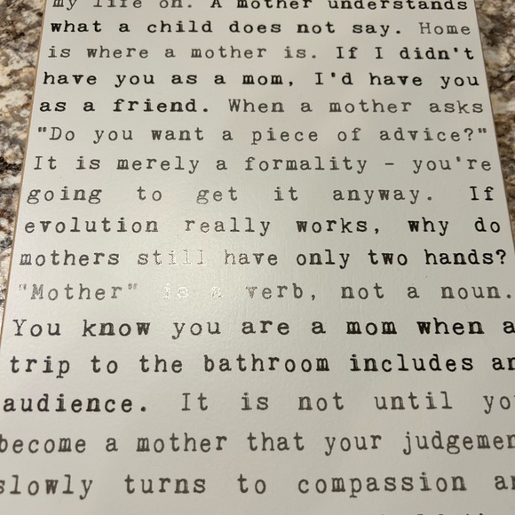 “My Mother is My Root” wooden decor/sign - Picture 5 of 5